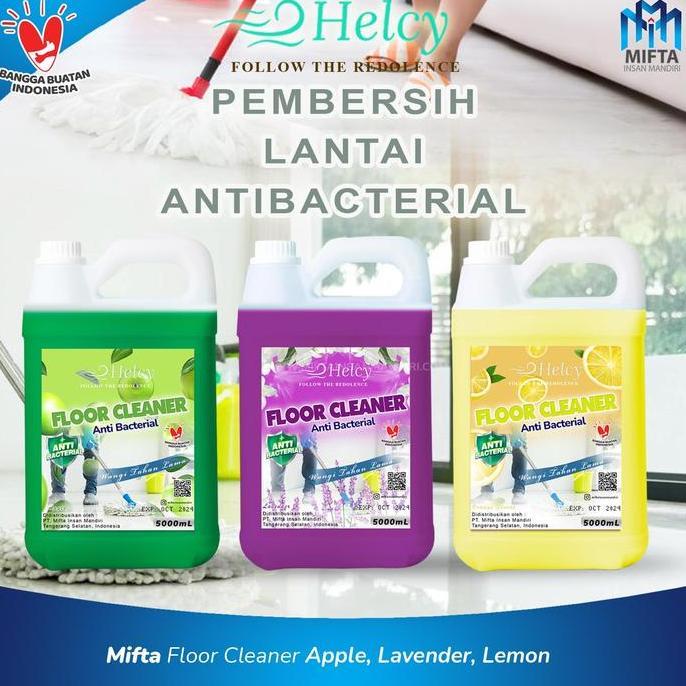 Lazzbuina - HELCY FLOOR CLEANER / PEMBERSIH LANTAI ANTIBACTERIAL FLOOR CLEANER
