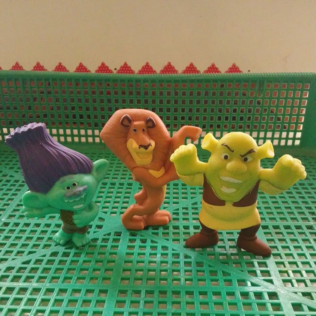 Mainan Shrek Figur Lucu Mcd Alex, Tikus Boss Baby, Smurf PL asri 5