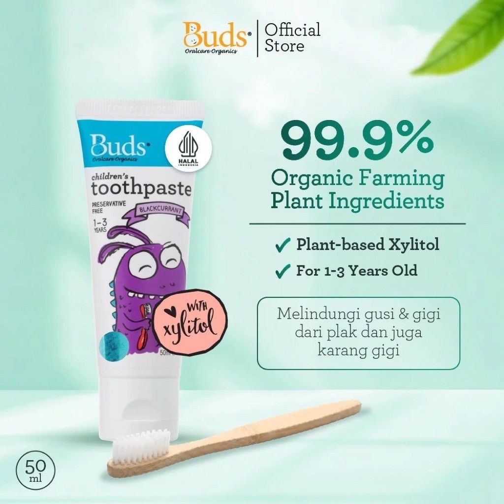 Buds Toothpaste 1-3Y with Xylitol