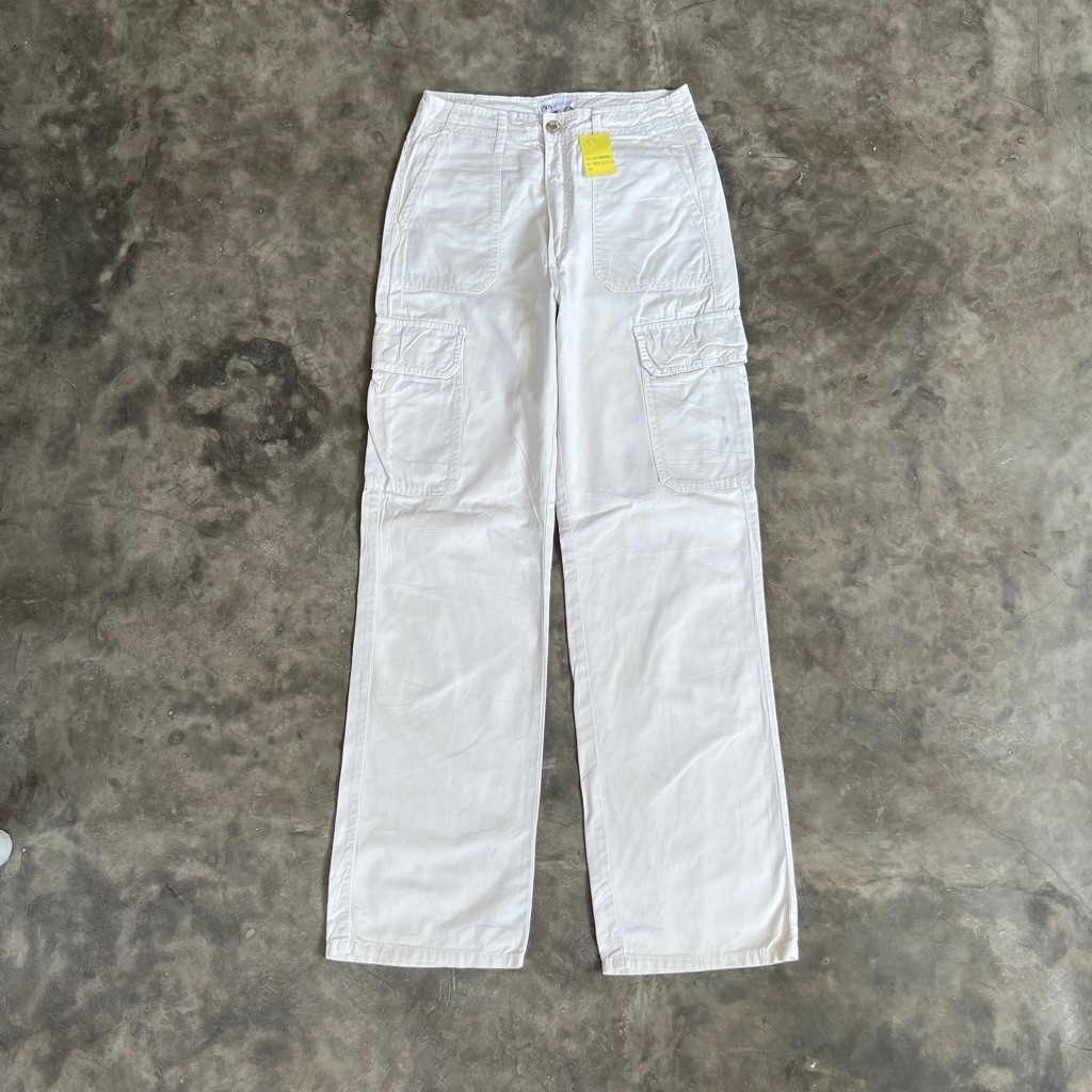 Zara White Cargo Pants
