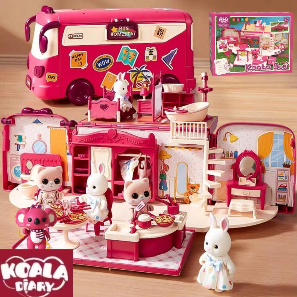 NEW NEW Koala Bus Tour - koala Ambulance - Koala School Bus -  Koala Doll House Bus koala town Koala