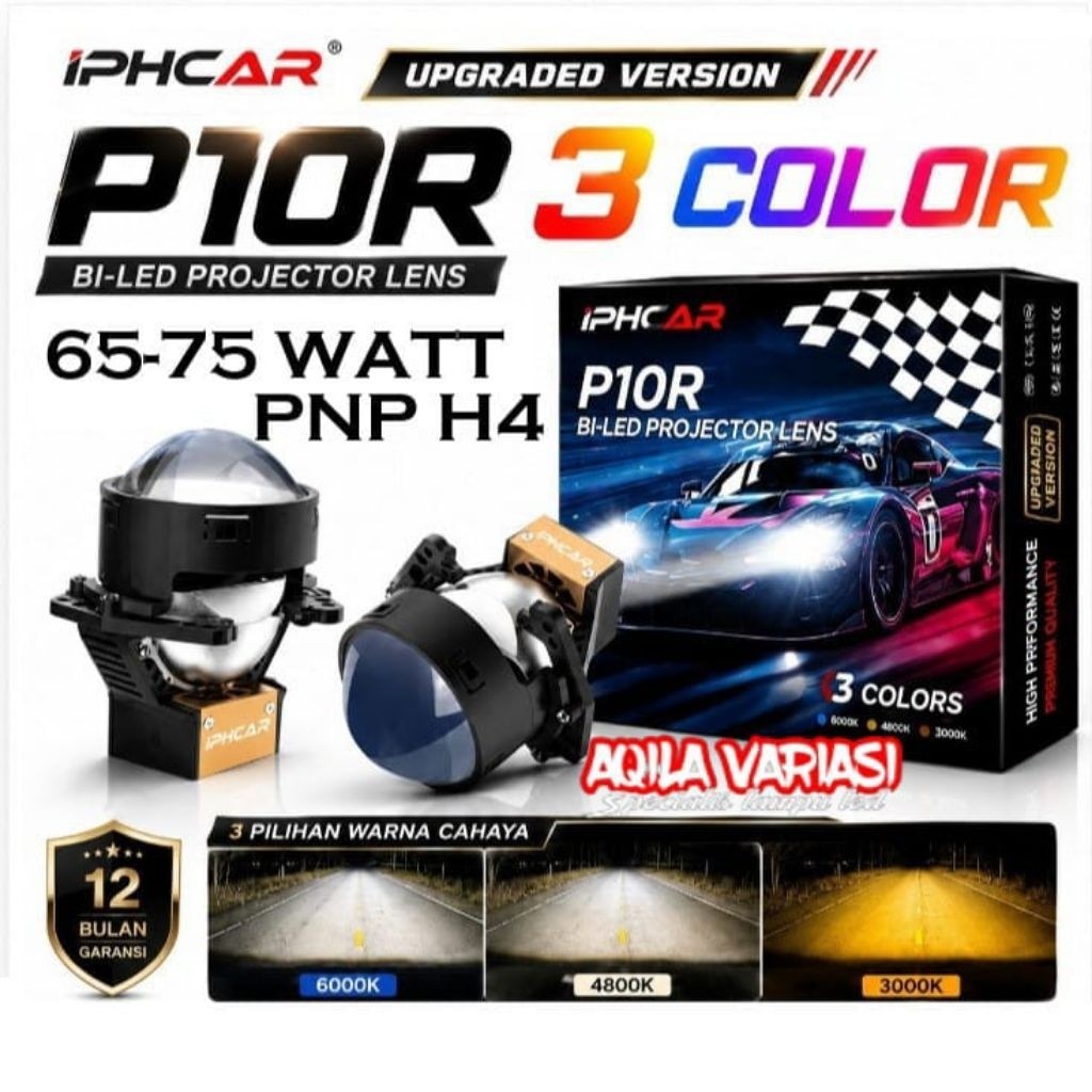 BILED IPHCAR P10R 3 INCH 3 WARNA ALWEATHER 65-75 WAT