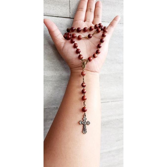 rosario kayu nagasari kalung