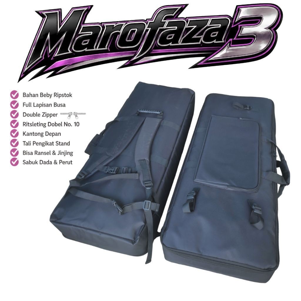 Marofaza 3 Tas Keyboard Yamaha PSR S910 S900 S970 S950 S770 S750 S700 61Keys Gigbag Softcase Sarung 