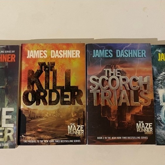 ⁠[SET 4 BUKU] Novel The Maze Runner Series Full Set - James Dashner (English Original Preloved)⁠