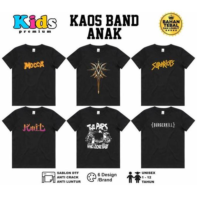 DB247 - Kaos Band Anak Indie Band Indonesia Baju Anak Kids Premium Original Distro Bahan Cotton Comb