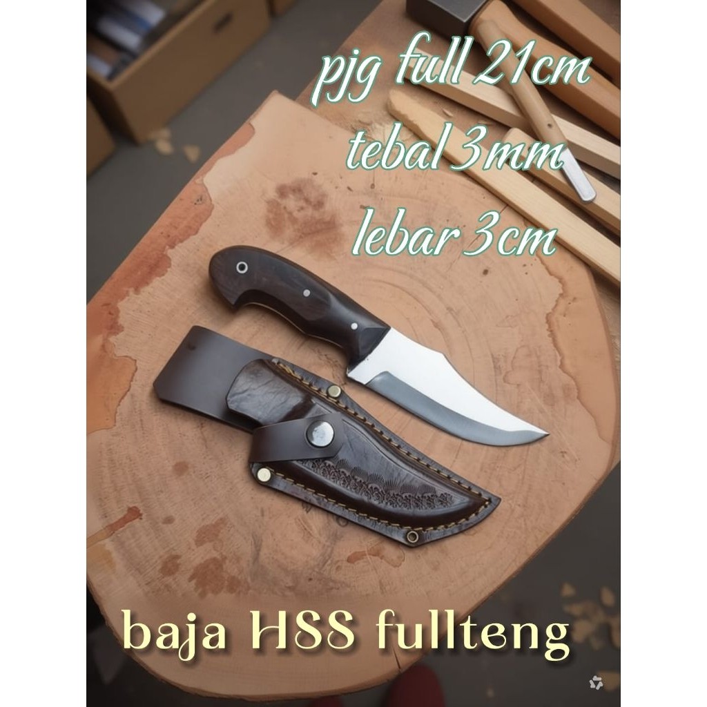 kukri mini, pisau daging, pisau dapur multifungsi