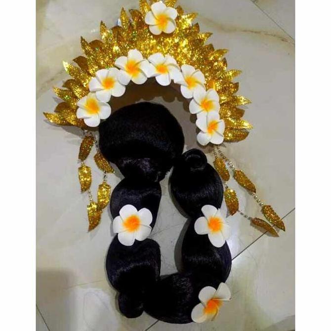 Sanggul bali kamboja & Mahkota kamboja bali
