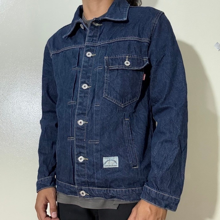 Jacket Denim Plain House Trucker Type 1
