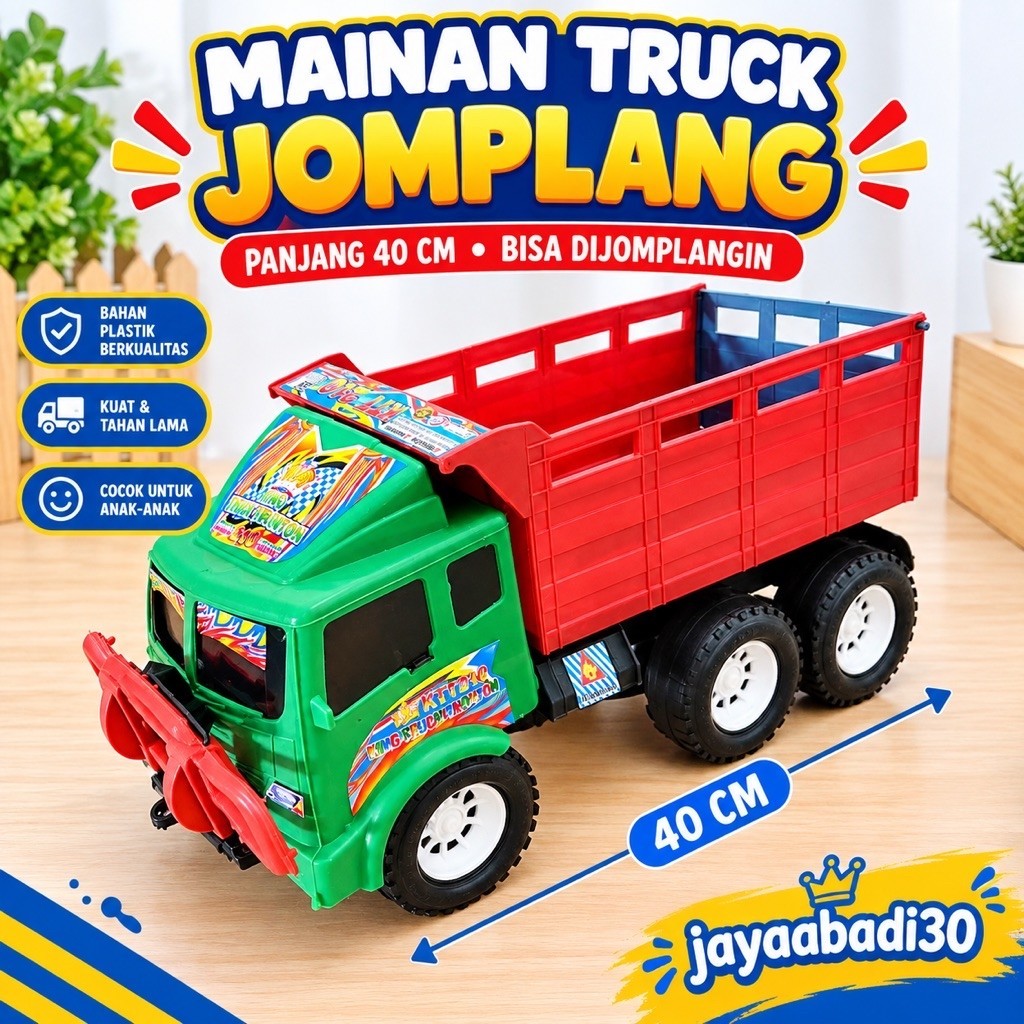 KTT 210 - Mainan Truk Bak Jomplang Pasir Sekop KTT210