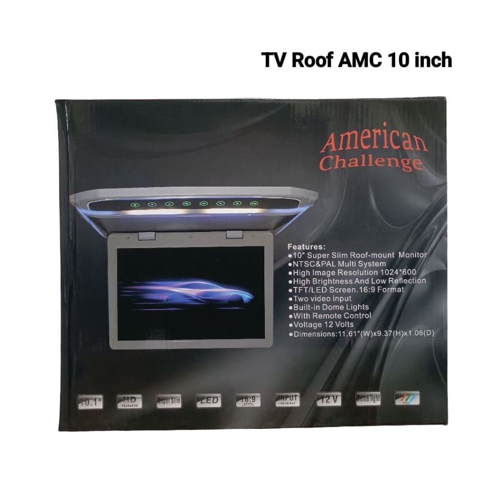 Tv Roof AMC - American Challenge 10 inch IPS Screen LED TV Plaphone / Roop AMC