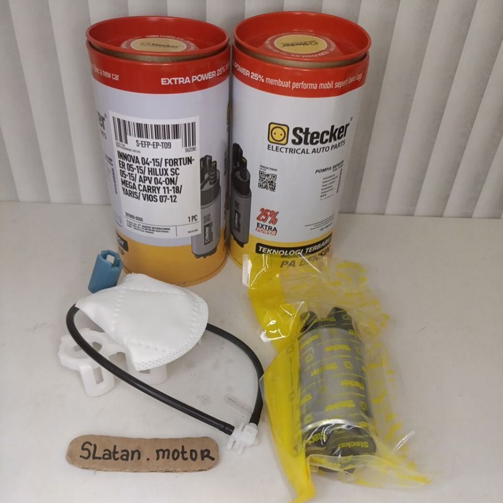 STECKER FUEL PUMP POMPA BENSIN ROTAK MOBIL INNOVA 2004-2015 FORTUNER 2005-2015 HILUX APV MEGA CARRY 