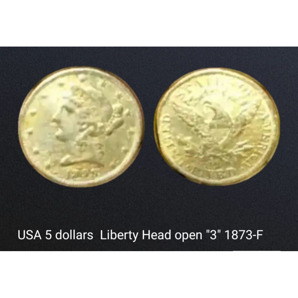Koin Kuno Liberty 5Dollar