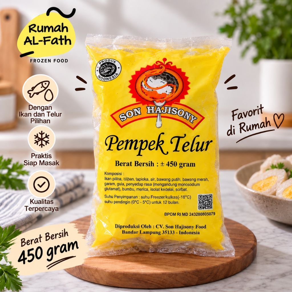 Pempek Palembang Telur / Kapal Selam Mini 450 gram by Bakso Son H. Sony Lampung