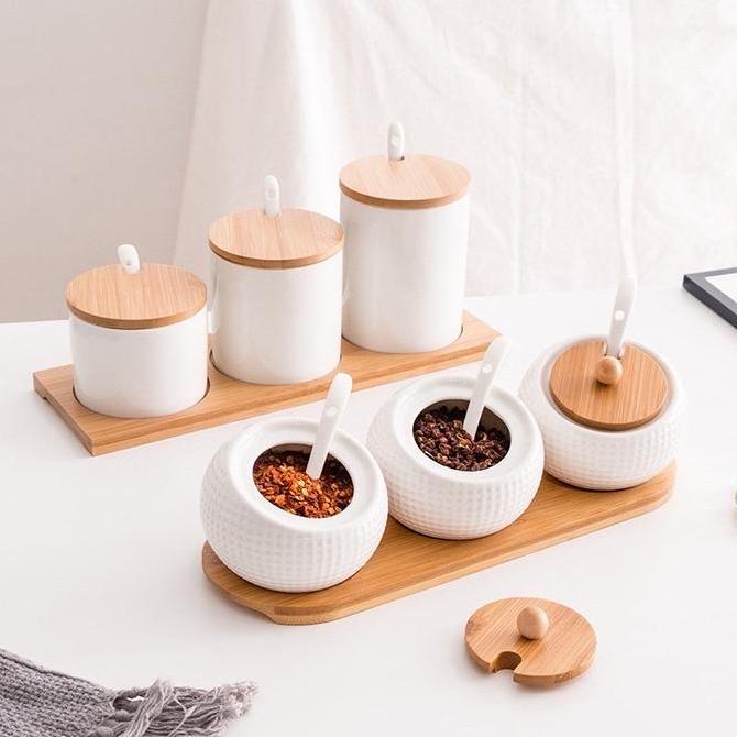 Trio Spice Jar / Rustic Spice Jar / Tempat Bumbu Keramik / Ceramic HTS
