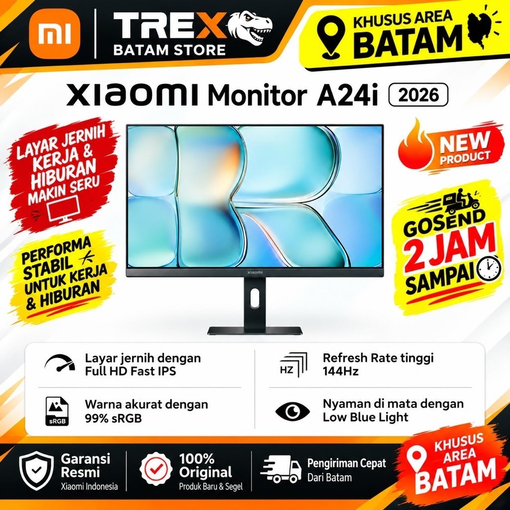 XIAOMI  MONITOR A24i 2026 24 " INCH GARANSI RESMI - BATAM