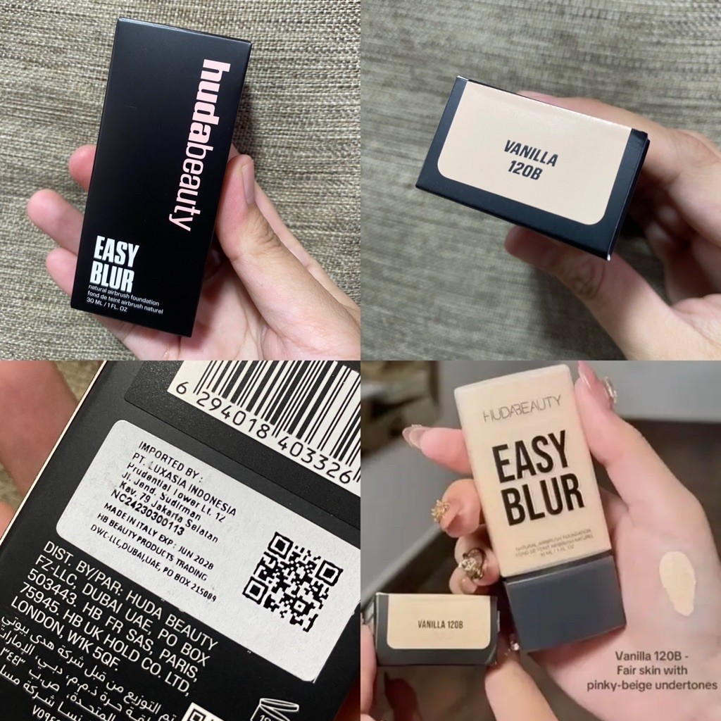 NEW. HB EASYBLUR FOUNDATION - 120B VANILLA