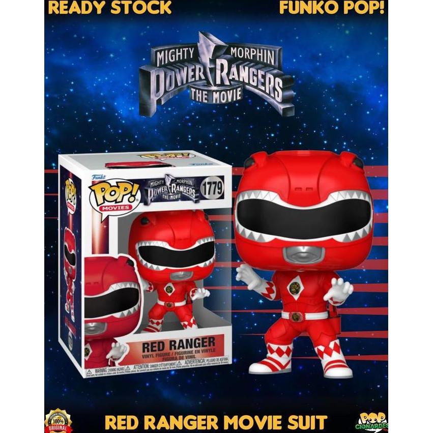 FUNKO POP MOVIES - MIGHTY MORPHIN POWER RANGER - RED RANGER #1779