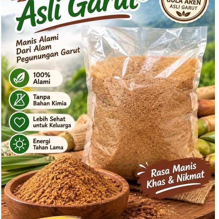 Gula Semut Aren Kering Oven 1kg Asli Garut
