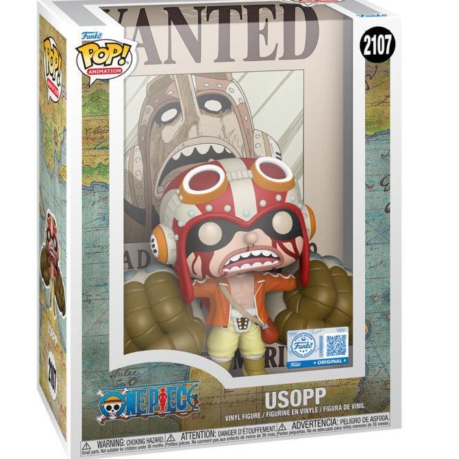 ORIGINAL FUNKO POP ONE PIECE USOPP WANTED BOUNTY POSTER FIGURE ANIME