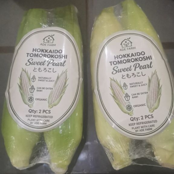 Jagung Hokkaido Tomorokoshi Sweet Pearl (2 paket - 4 butir)
