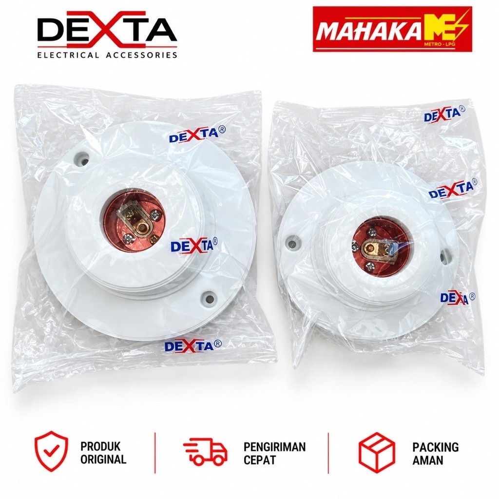 DEXTA Fitting Plafon Piting Bulat Putih Dexta