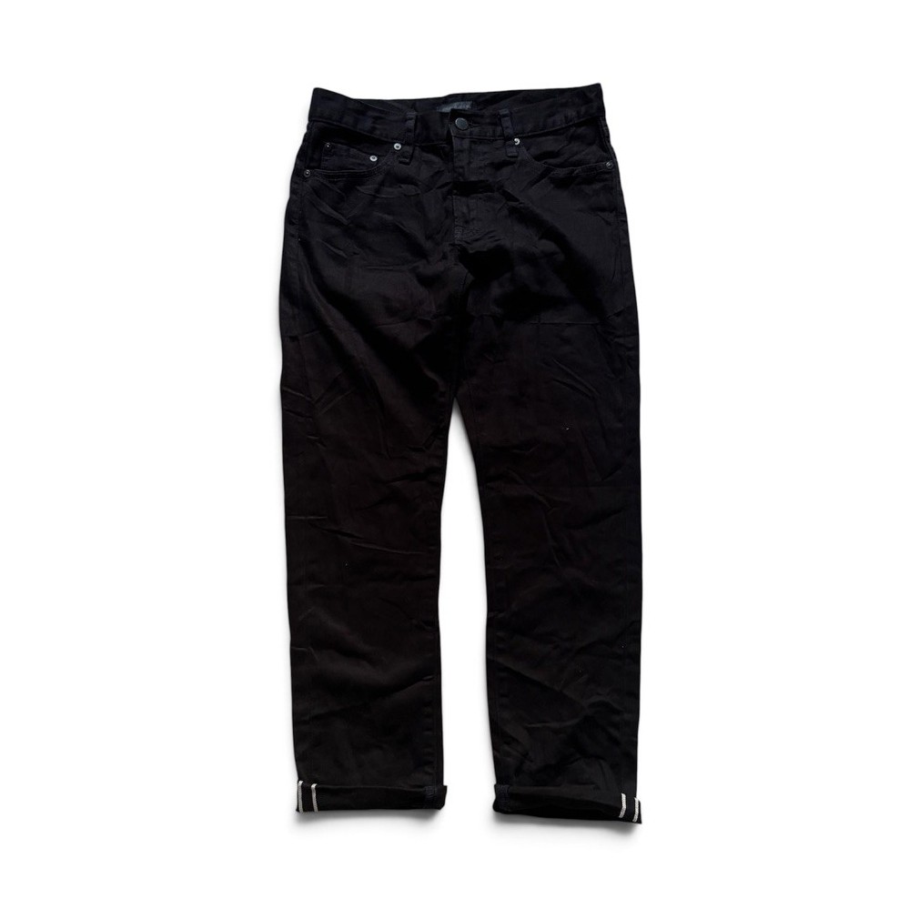 Celana Panjang Long pants Uniqlo Selvedge Black