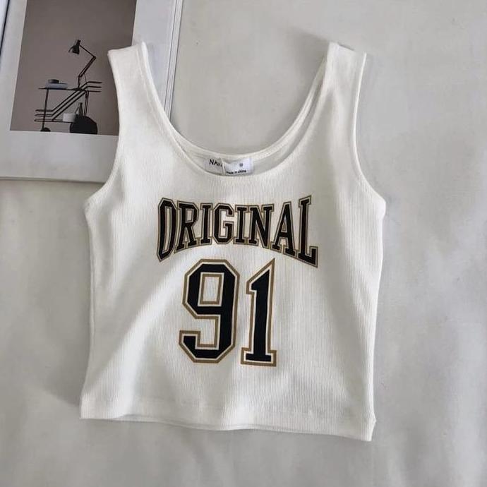 CROP TOP / TANK TOP RAJUT WANITA IMPORT STYLE KOREA 4022