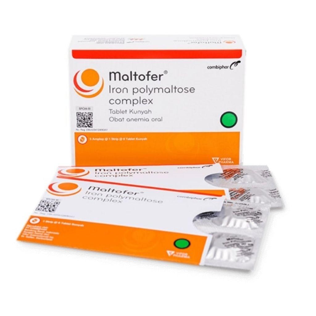 Suplemen Zat Besi Maltofer Tablet Kunyah 30 Tablet