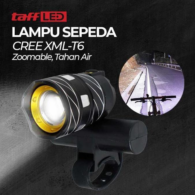 Lampu Sepeda LED Waterproof CREE XML-T6