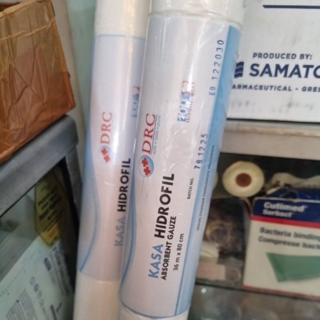 Kasa Hidrofil DRC Kasa Penyerap 36 x 80 cm untuk Perawatan Luka