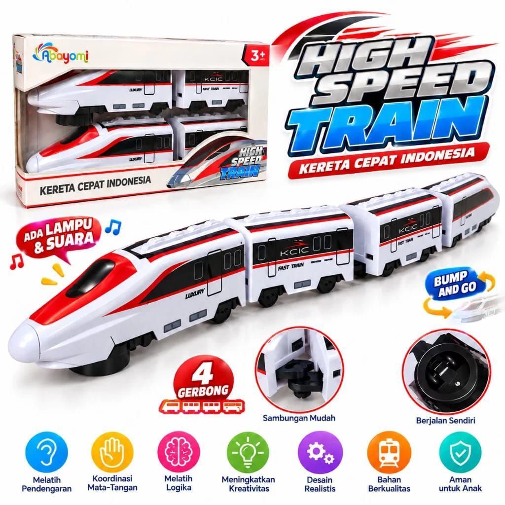 KERETA MRT Mainan Kereta Api Elektrik Anak