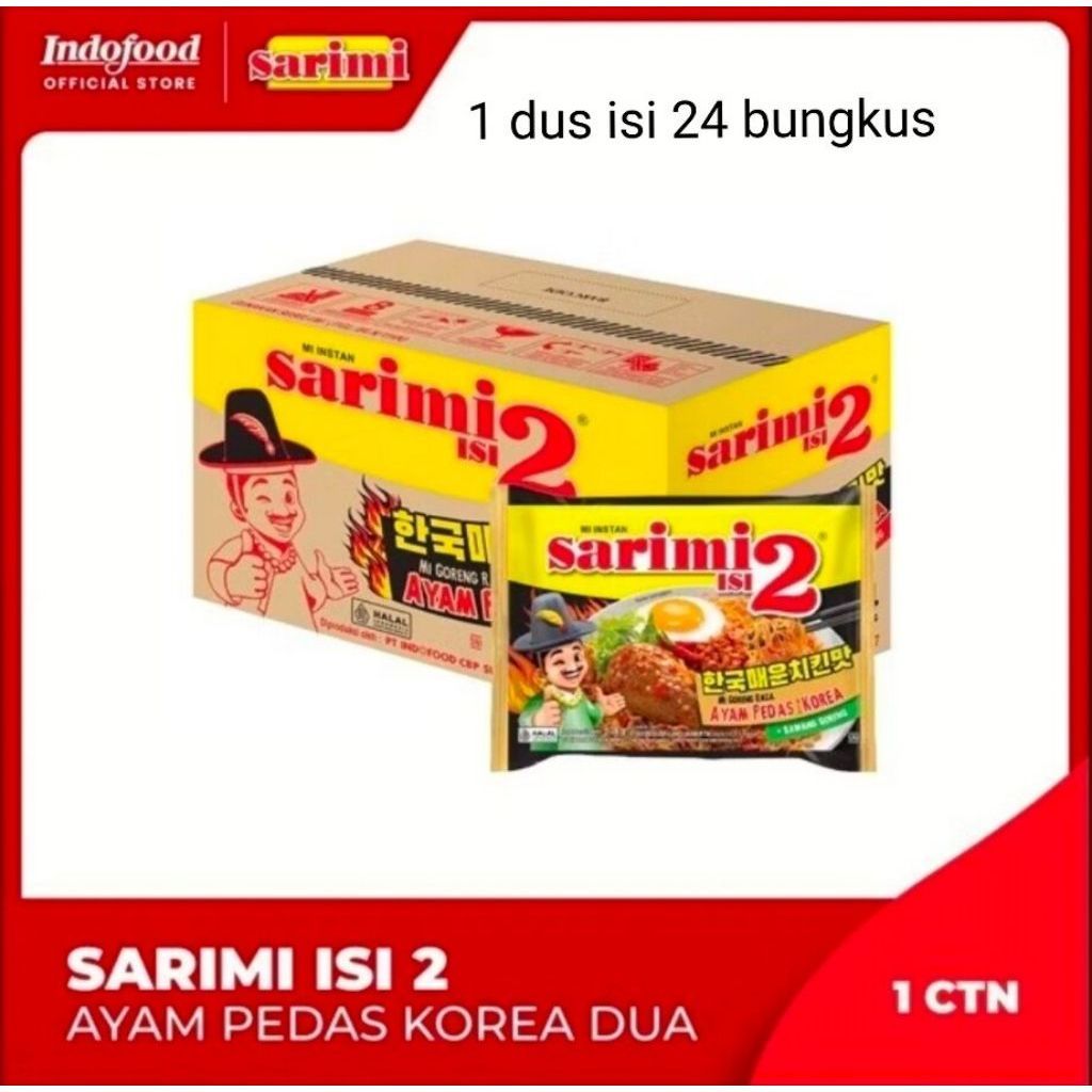 Sarimi Mie Instan Rasa Ayam Pedas Korea 1 Dus