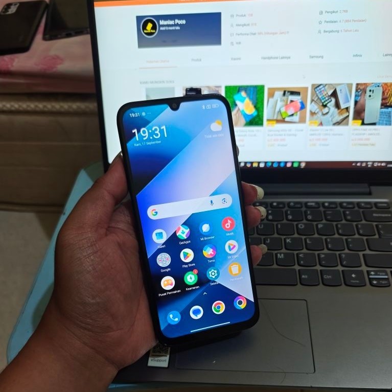 POCO C85 6/128GB RAM 6GB ROM 128GB Original Mulus Normal HP Charger Bekas