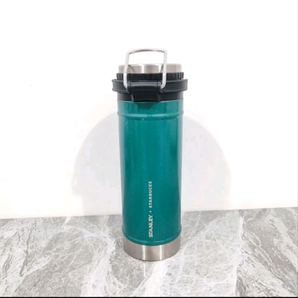 Starbucks Stanley Green Stainless Steel Coffee Travel French Press Tumbler Mug