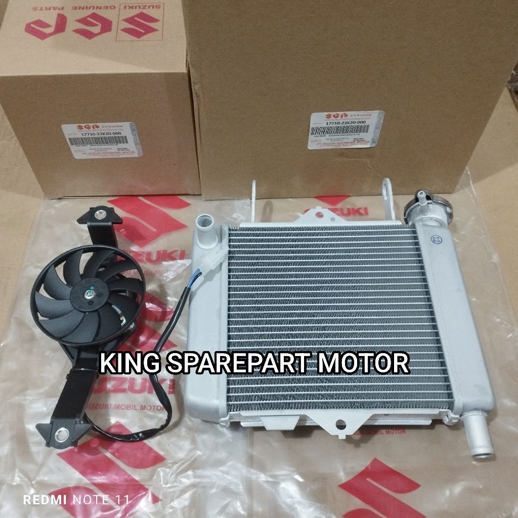 KIPAS RADIATOR SATRIA FU FI INJEKSI+RADIATOR ASSY SATRIA FU FI INJEKSI 150 HIGH QUALITY
