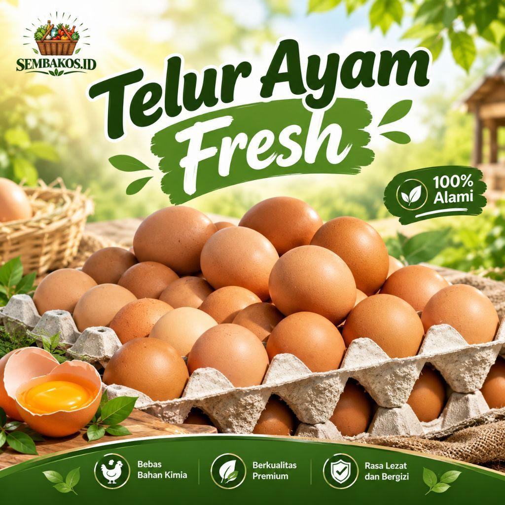 INSTAN- TELUR AYAM NEGRI TANPA RAK | TELOR AYAM FRESH PER 1KG/ PER 500G