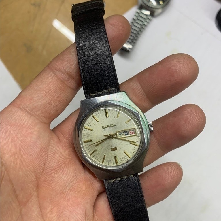 jam tanga Garuda manual winding vintage
