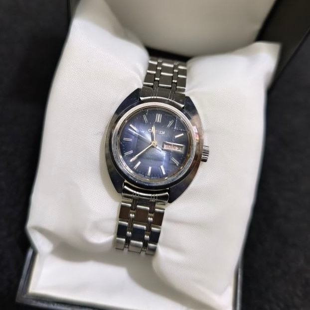 Citizen lady Automatic 6600 Vintage Blue Dial Original