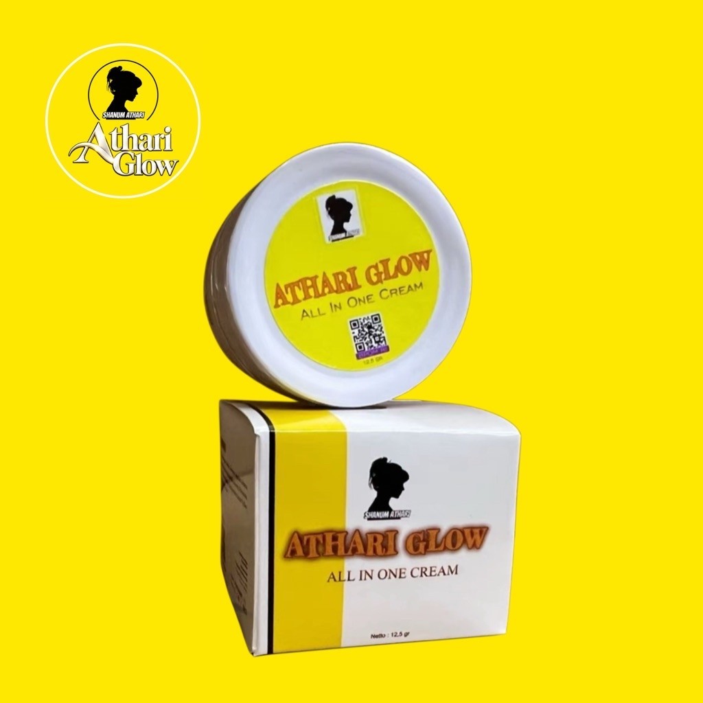 BPOM) Athari Glow All In One Cream, Mengatasi Kulit wajah Kusam, Flek, Acne, Whitening mencerahkan N