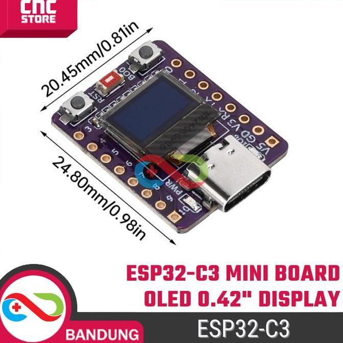 ESP32-C3 OLED SUPER MINI IOT WIFI BLUETOOTH DEVELOPMENT BOARD 0.42 INCH SCREEN