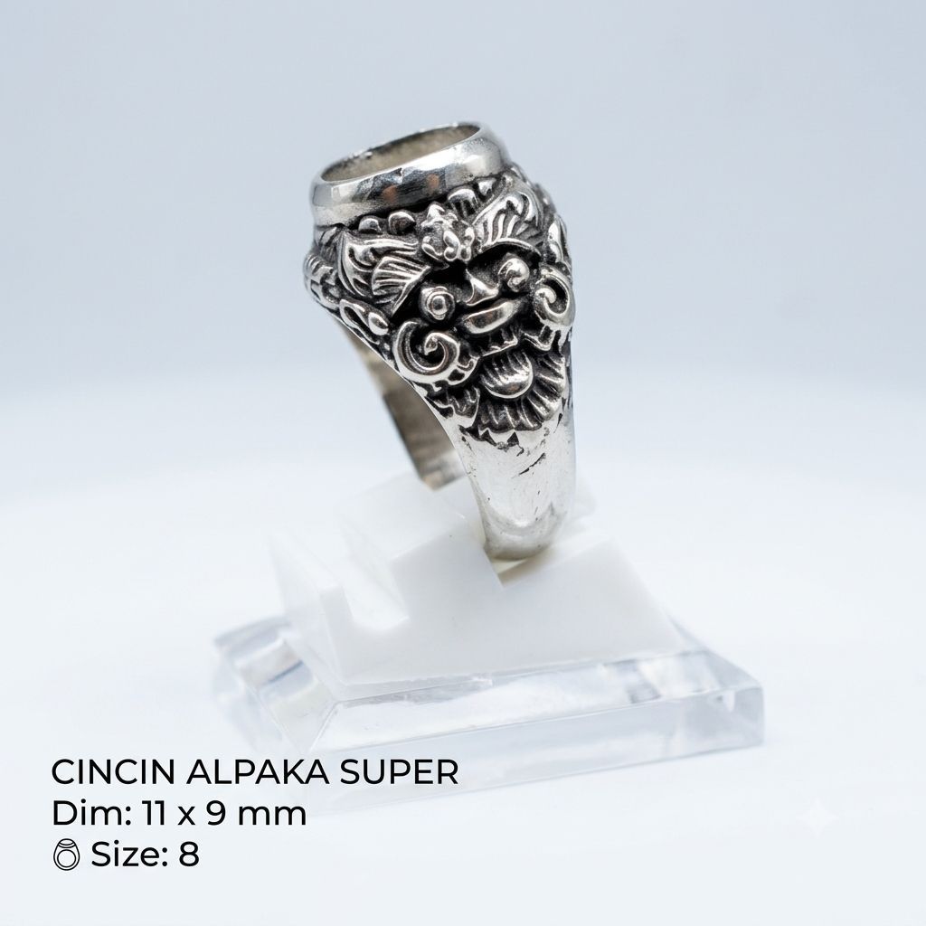 cincin emban alpaka super ukir Bali.06