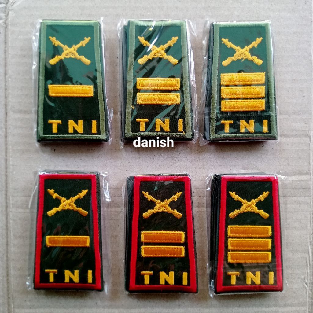 PANGKAT PDH TNI AD LETDA,LETTU, KAPTEN INFANTRI,PANGKAT PDH PAMA TNI AD