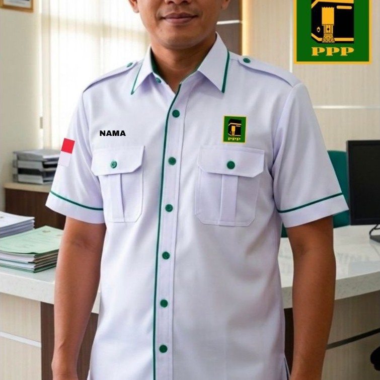 Terbaru kemeja partai ppp seragam partai ppp baju partai ppp pdh partai ppp kemeja ppp seragam ppp k
