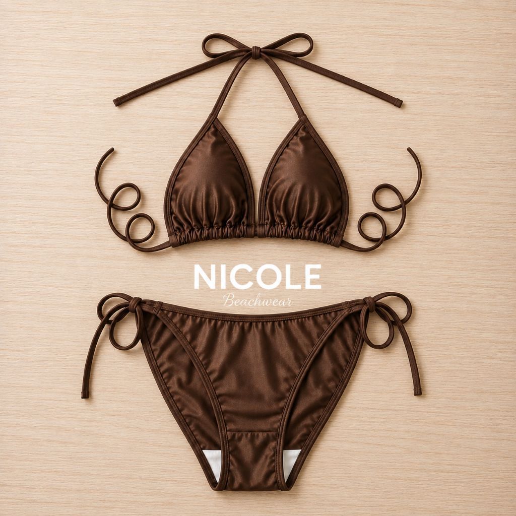 [NICOLE] Bikini Set Pants Bikini Sexy Bikini Pantai Baju Renang Swimsuit | Bikini Wanita Fashion Kor