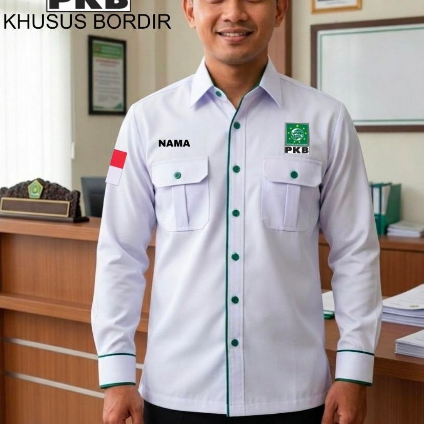 Terbaru kemeja partai PKB seragam partai PKB baju partai PKB pdh partai PKB baju PKB seragam PKB kem