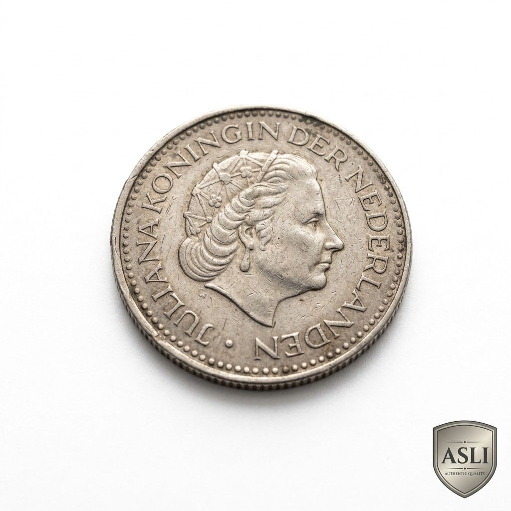 Uang Koin Belanda Juliana 1 Gulden 1978