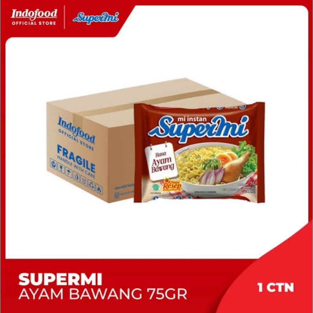 Supermi Mie Instan Rasa Ayam Bawang 1 Dus
