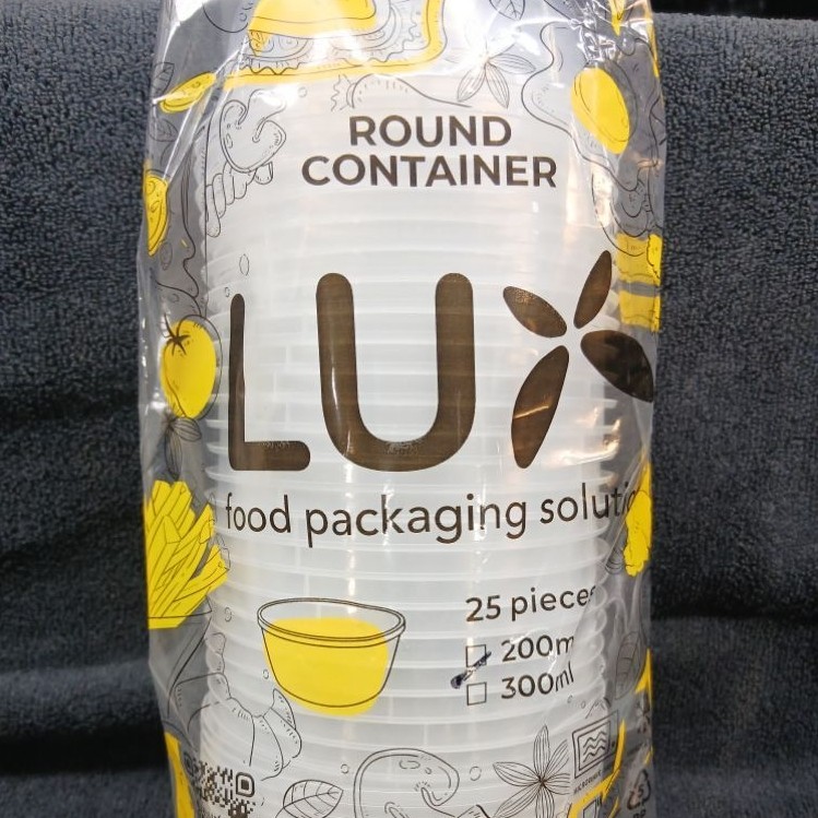 TEMPAT MAKAN LUX THINWALL OVAL 200 ML ( 1 BKS )