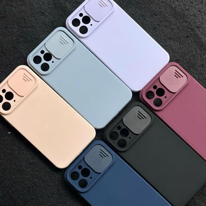 Skymee Silicone Slide Camera Case Iphone Dengan Camera Protect